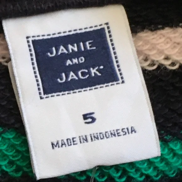 Janie & Jack Striped Dropwaist Dress size 5. - Picture 3 of 6